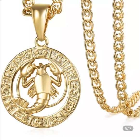 ❤️THIS BEAUTIFUL❤️ROSE GOLD❤️CANCER SIGN ZODIAC NECKLACE IS TRULY UNIQUE❤️ - Picture 4 of 7